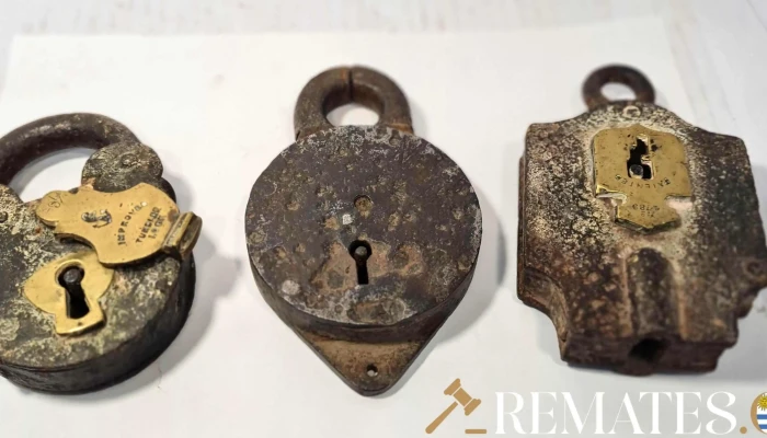 Tres Candados Hierro Y Bronce Sin Llave -  1 - 17-06-2021