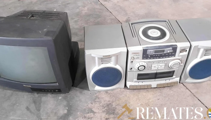Tv de 14" Microsonic y equipo de musica Aiwa