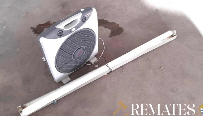 ventilador turbo y artefacto de luz con tubo